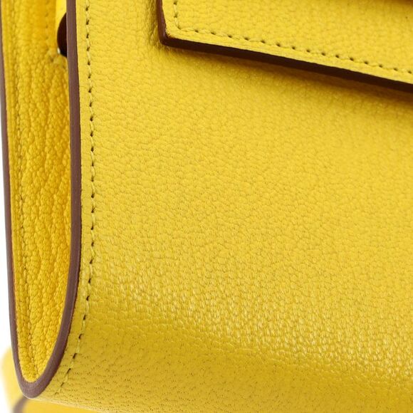 Hermes Kelly To Go Wallet Chevre Mysore Yellow - Picture 15 of 15